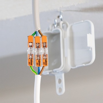 WAGO Проходной быстроразъёмный соединитель 221-2411, 2x0,2-4мм², 1 шт.