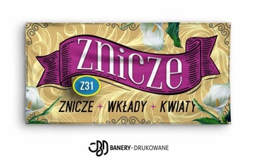 Baner Reklamowy 2mx1m Znicze Wkłady - REKLAMA Z24
