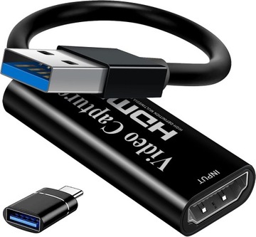 Карта захвата видеозахвата HDMI, граббер, рекордер USB 3.0 C