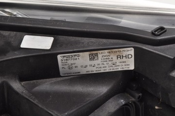 фото thumb №14, Volvo v40 ii лампа правая передняя правые перед uk полный led 31677021