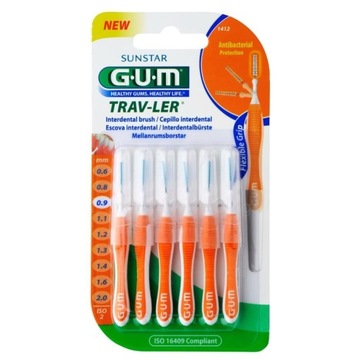 МЕЖЗУБНЫЕ ЩЕТКИ GUM TRAV-LER ОРАНЖЕВЫЕ