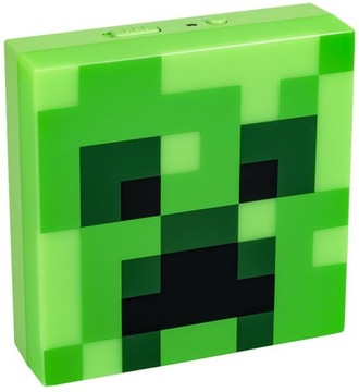 Lampka Minecraft CREEPER kwadratowa10x10cm Czujnik Zmierzchu Licencjonowana