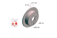 фото thumb №1, Zimmermann тормозные диски тормозные 2szt. subaru legacy v