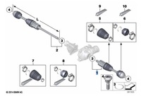 фото thumb №1, Приводной вал приводная передняя левая bmw x3 f25 / x4 f26 оригинальный номер
