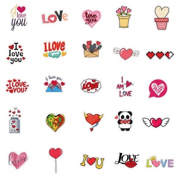 СТИКЕР-БОМБА СТИКЕРЫ MIX LOVE 50 шт.