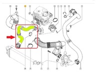 фото thumb №10, Wąż turbo интеркулер opel movano b 2010- 2,3 dci / 2,3 cdti