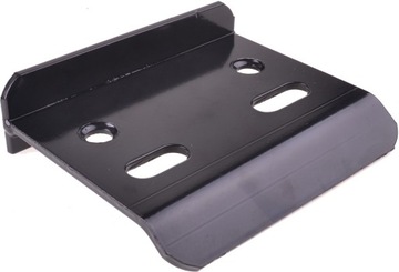 odbojnik stalowy 008 do profila 50 mm (150x130xH40 mm) Czarny