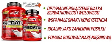 Odżywka białkowa wołowa BEEF + Białko serwatkowe WHEY - Amix Predator 2kg
