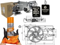 фото thumb №1, Вентилятор радиатора с корпус citroen nemo fiat #petrolhead pro+ kit4