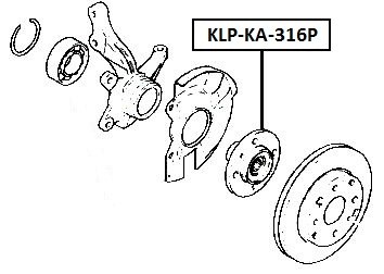 фото thumb №2, Набор подшипник колёса перед kia cee'd 07.01- soul 08-
