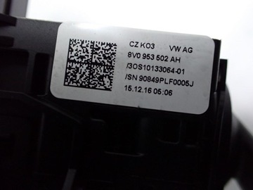 фото thumb №10, Кермовий/підкермовий перемикач стрічка комбінований 8v0953521hb оригінал audi a3 8v 17r