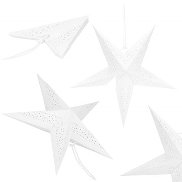 DUŻA WISZĄCA GWIAZDA PAPIEROWA 3D 60cm ŚWIĄTECZNA