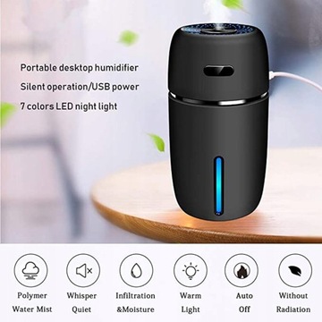 Автомобильный увлажнитель воздуха Mini USB 200 мл