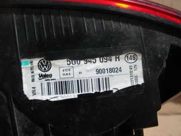 фото thumb №9, Лампа зад задня w кришка багажника vw golf 7 vii 5g0945094r