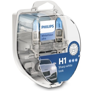Philips Żarówki H1 White Vision Ultra 12/55 + W5W