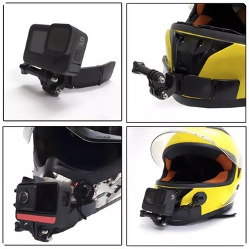 Крепление на шлем Держатель для шлема для камер GoPro 12, 11, 10, 9, 8, 7, 6, 5 MAX DJI