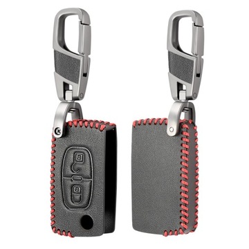 Skórzane etui pokrowiec na kluczyk PEUGEOT 3008 2008 CITROEN C1 C2 C3 C4 C5
