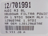 фото thumb №8, Audi a3 8l корпус фільтра повітря 1j0129607ae 1,9tdi