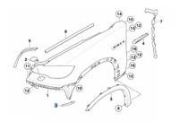 фото thumb №12, Оригінальний відбивач бампера bmw x6 e71 правий