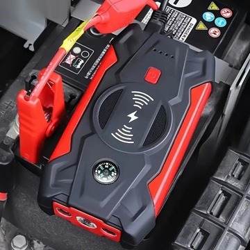 Автомобильный стартер Power Bank Battery Booster Беспроводное зарядное устройство
