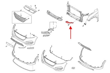 фото thumb №13, Hyundai тримач бампера оригінальний номер 86551d7000