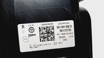 фото thumb №12, Vw passat b8 рестайлинг лампа правая led 3g1941036q