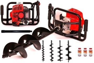 БЕНЗИНОВАЯ ДРЕЛЬ ДРЕЛЬ RITCH 7HP 4 СВЕРЛА 50СМ