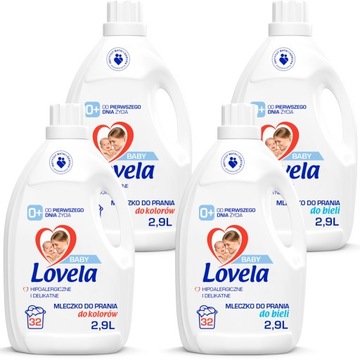 LOVELA Средство для стирки детского белья MIX 4х2,9л 96 пр.