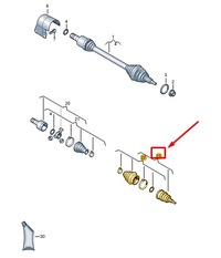 фото thumb №1, Vw taigo cs передняя часть правый outer drive вал joint kit 2q0498099s