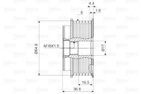 Генератор - сцепление односторонний valeo 588107 в Украине, фото thumb