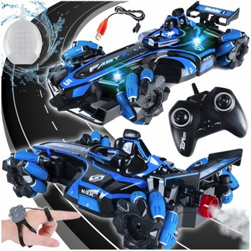 Авто RC CAR Дистанционно управляемый жест DRIFT 4x4 BOLID Formula ДЫМ