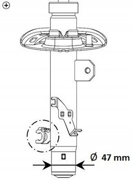 фото thumb №3, Амортизатор. p 2008 перед 47mm gaz rh