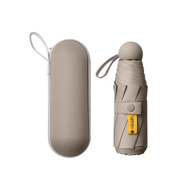 Mini parasolka Mała torebka-parasolka w kolorze khaki
