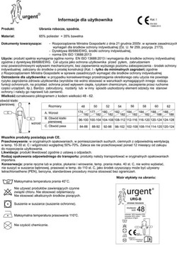 Срочные рабочие брюки URG-B с усиленными карманами черные 46