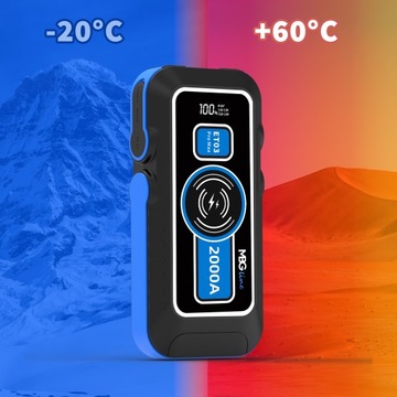 Мощный стартер-усилитель Powerbank 59,2 Втч, фонарик 16 000 мАч QC3.0 Запуск