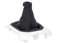 фото thumb №1, Jeep renegade 2014-2018 чохол перемикання передач шкіра granatowe нитки