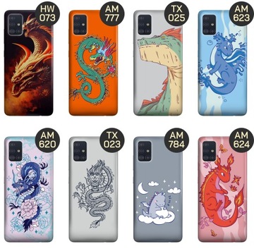 ETUI DO SAMSUNG GALAXY A51 5G WZORY SMOKI DRAGON TANIEC SMOKÓW OBUDOWA CASE