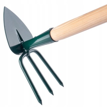 MOTYKA MOTYCZKA OGRODOWA DO KOPANIA KOPACZKA Z WIDEŁKAMI 8cm HACZKA 115cm