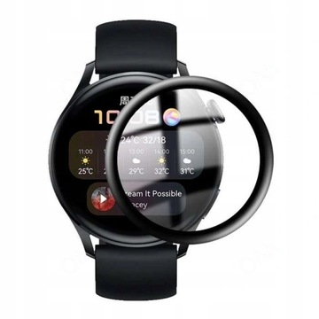 ПОЛНОЕ 3D ГИБРИДНОЕ СТЕКЛО ДЛЯ HUAWEI WATCH 3 46MM
