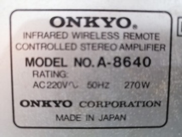 ONKYO A-8640 УСИЛИТЕЛЬ