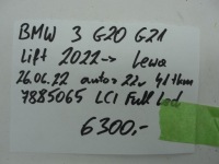 Лампа перед ліва bmw 3 g20 g21 рестайлінг  2022- 7885065 lci full led Доставка, фото thumb