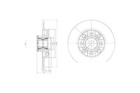 фото thumb №1, Delphi гальмівні диски гальмівні 2szt. citroen c4 ii ds4 ds