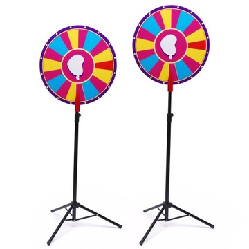 Koło loterii z trójkątnym stojakiem podłogowym 60cm 100-180cm