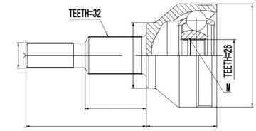 фото thumb №1, Шарнир внешний freemont 2.0jtd 2.4i 3.6 11-