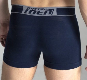6 X GATTA BOXER BOKSERKI MĘSKIE BAWEŁNA GRANAT CZARNE XL