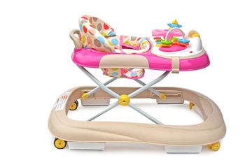 Интерактивные мягкие колеса ZIPPI Walker 2в1 РОЗОВЫЕ