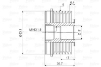 Сцепление генератора ford mondeo 3 1.8 sci 2.0 Доставка, фото thumb