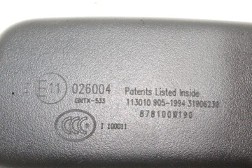 фото thumb №8, Дзеркало внутрішні lexus ct zwa10_ 878100w190 1.8l гібрид 73kw 2011