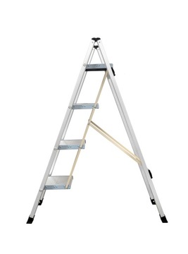Drabina aluminiowa domowa składana 4 stopniowa LEMAR Slim Space-X 040104