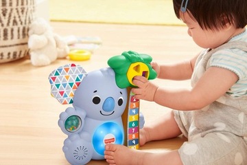 ИНТЕРАКТИВНАЯ игрушка МЕДВЕДЬ КОАЛА FISHER PRICE LINKIMALS для малыша +9 месяцев